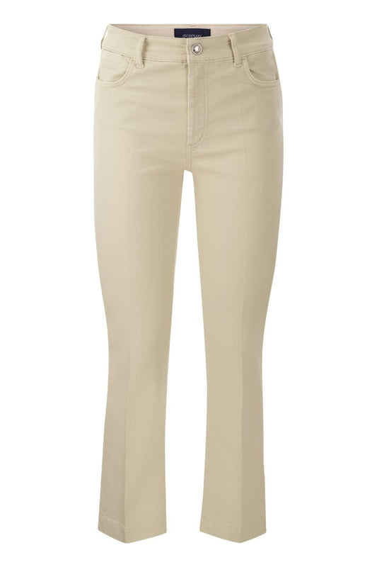 NILLY - Five-pocket mini flare trousers - VOGUERINI