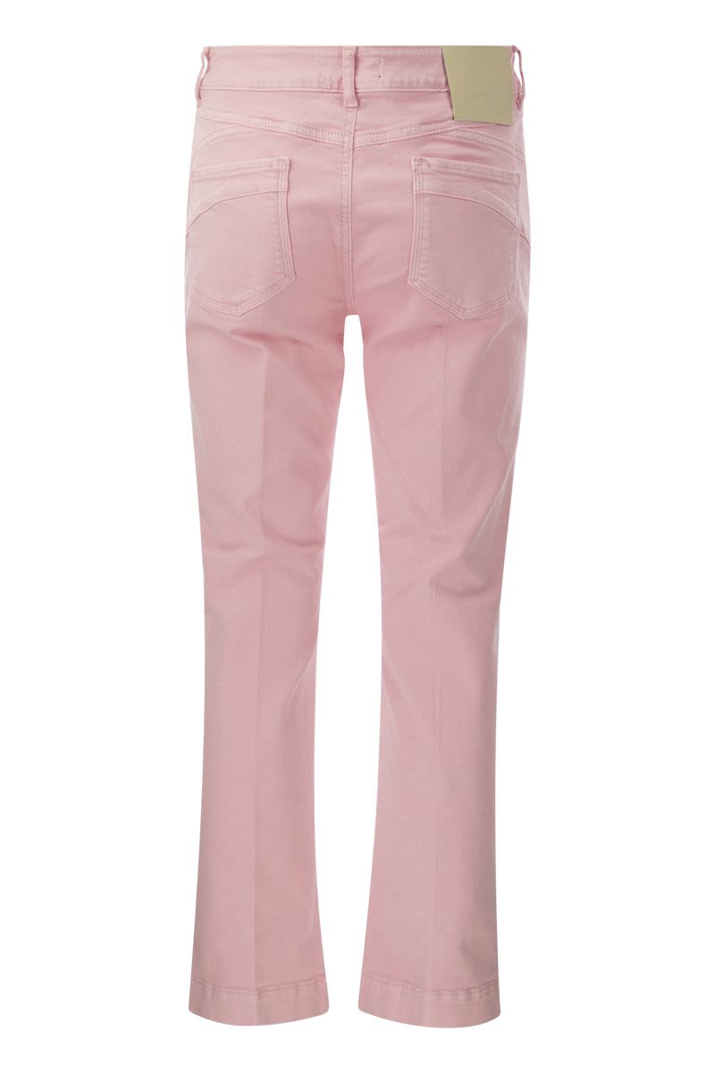 NILLY - Five-pocket mini flare trousers - VOGUERINI