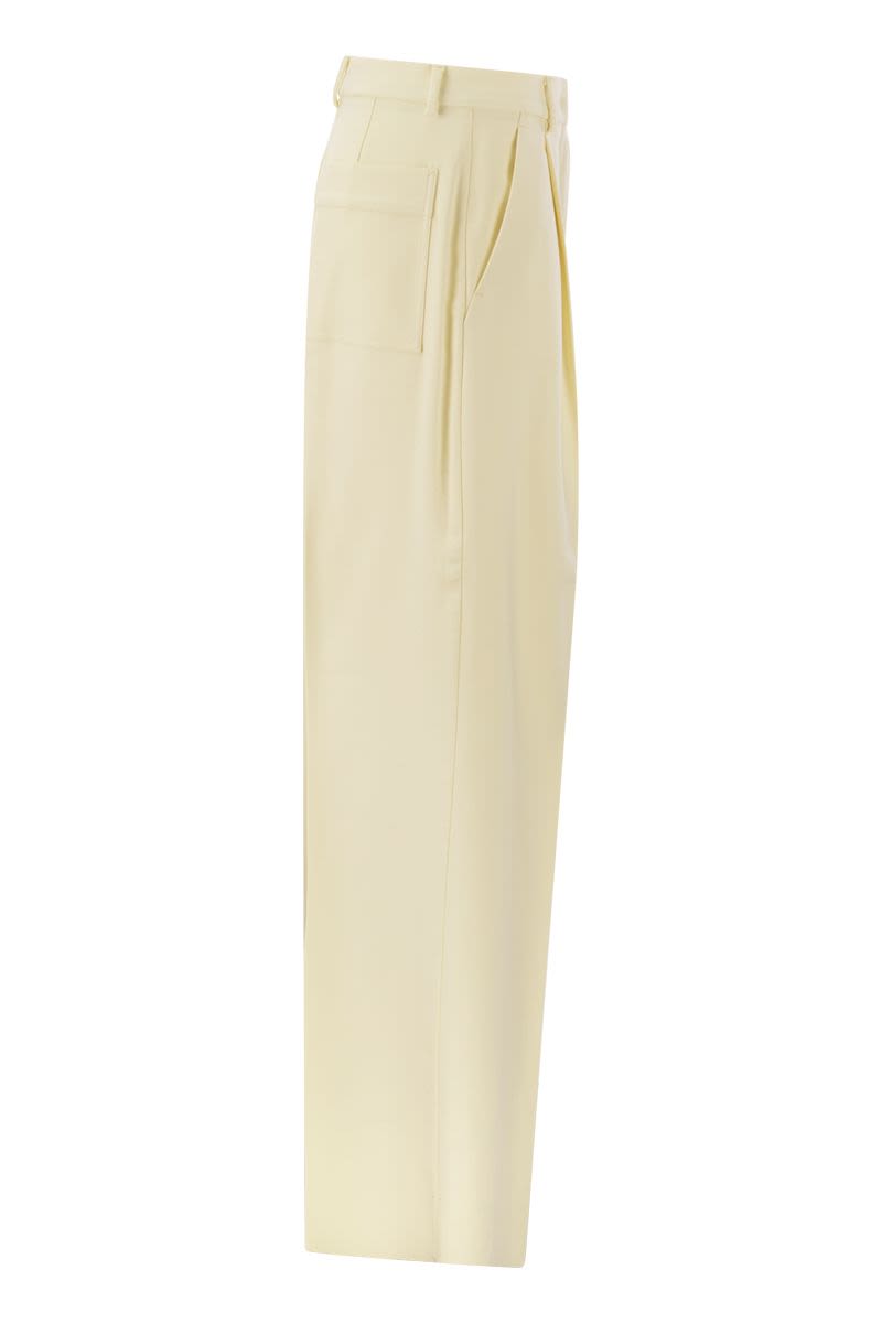 ZIRLO - Wide leg trousers in cotton and viscose