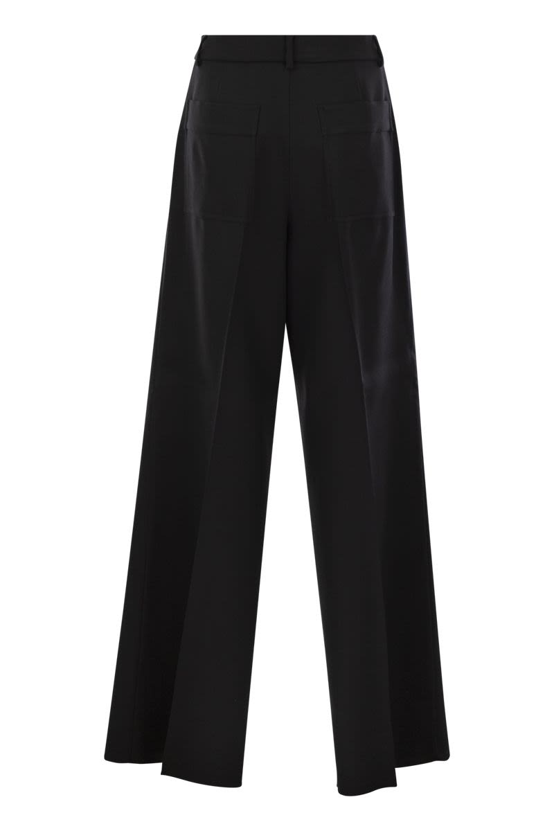 ZIRLO - Wide leg trousers in cotton and viscose