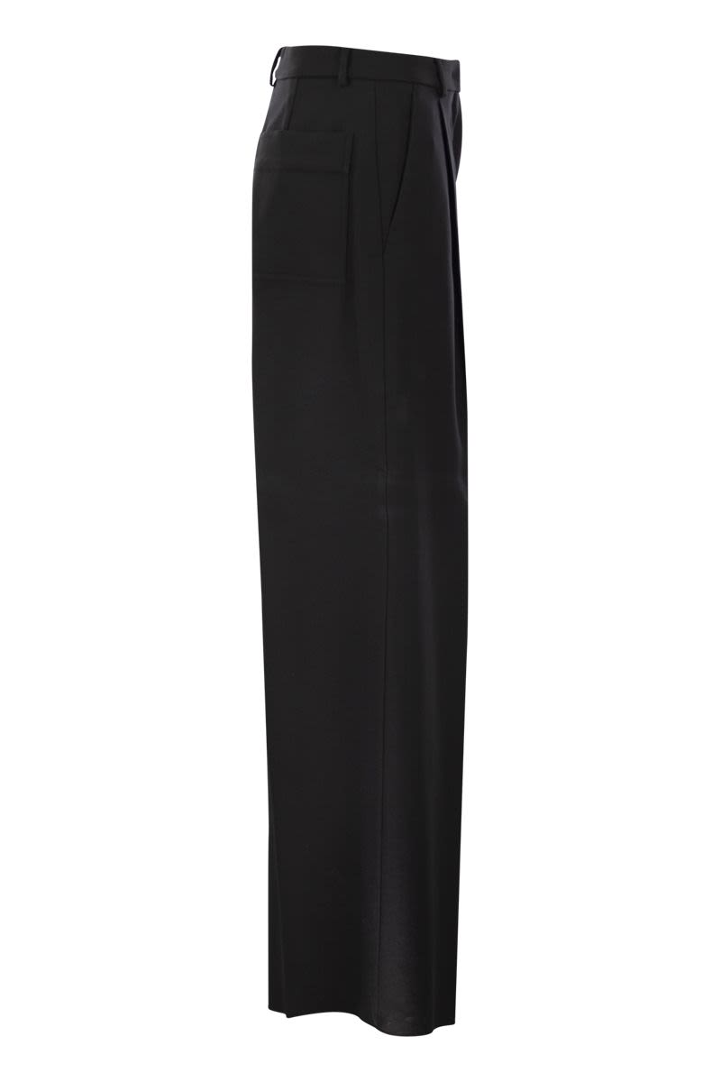 ZIRLO - Wide leg trousers in cotton and viscose