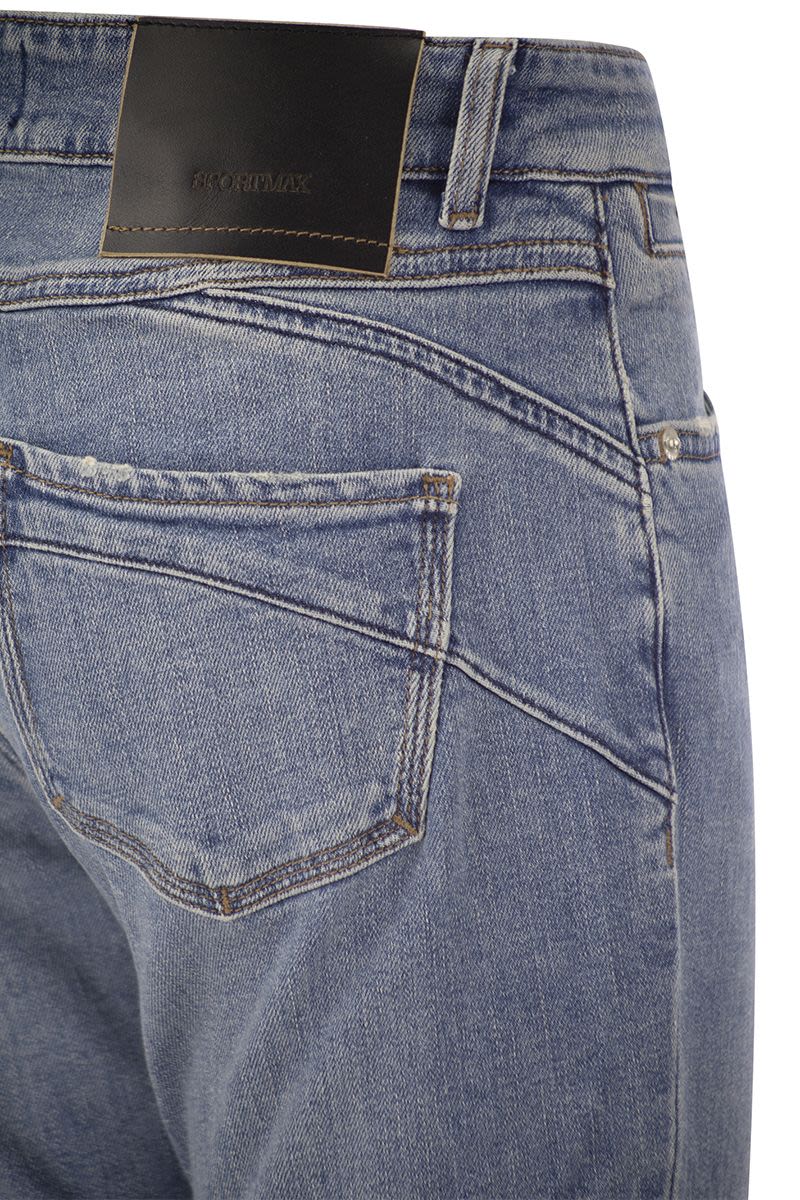 LUCHINO - Low Waist Cigarette Denim - VOGUERINI