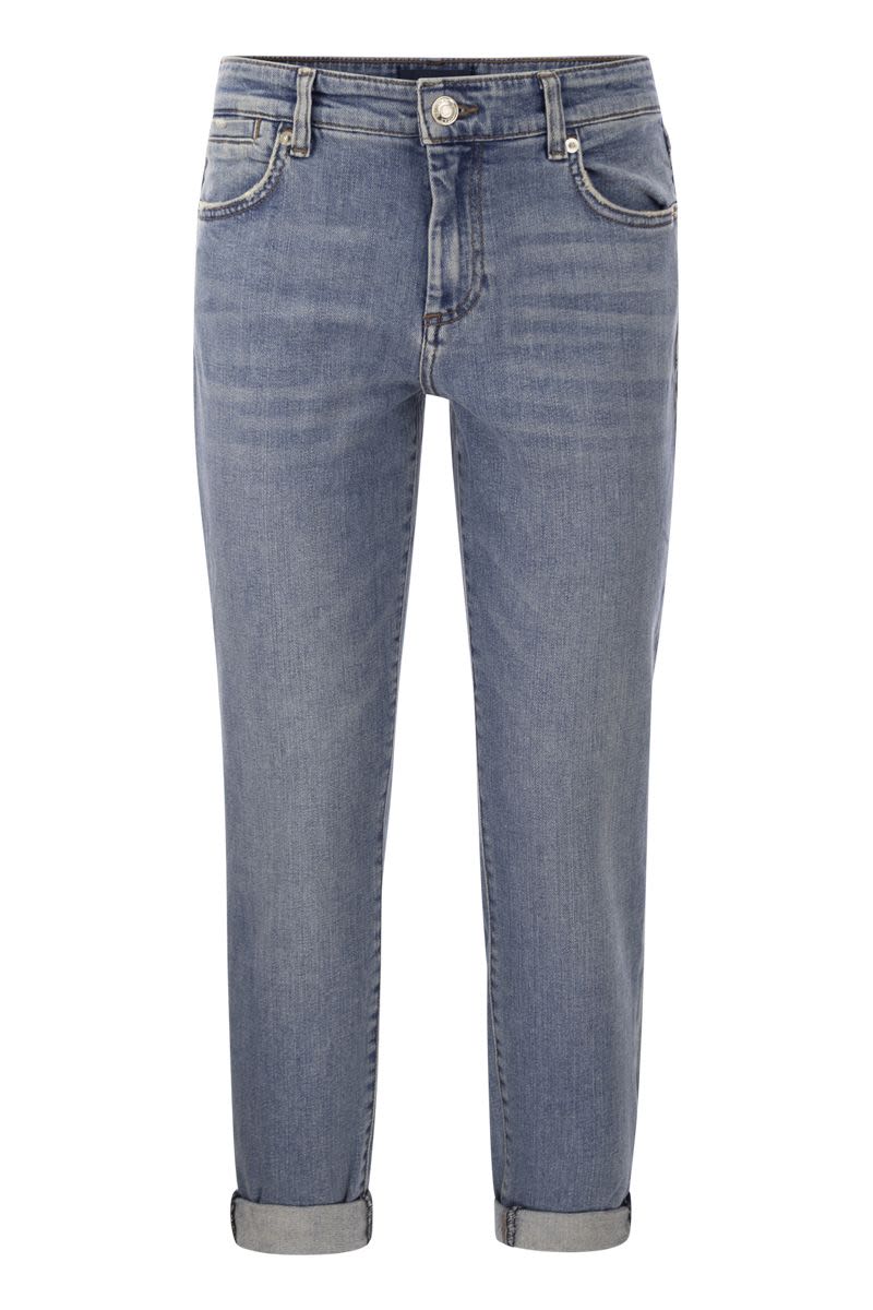 LUCHINO - Low Waist Cigarette Denim - VOGUERINI