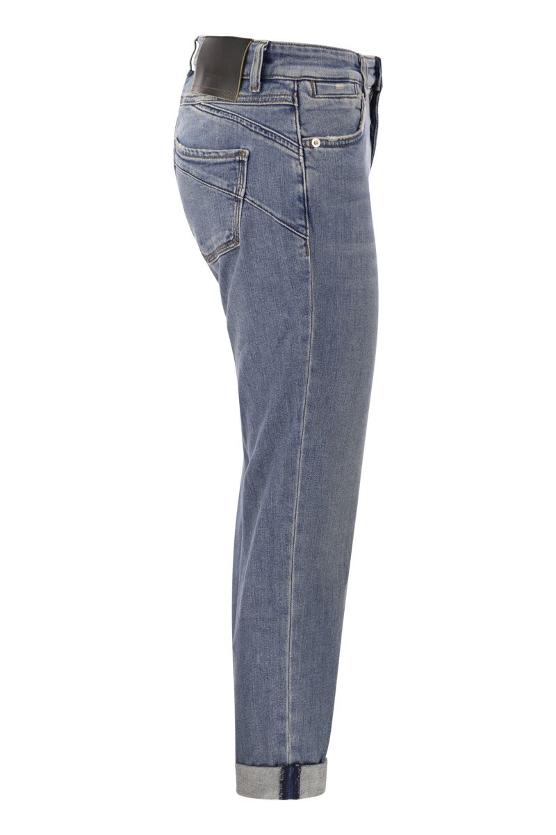 LUCHINO - Low Waist Cigarette Denim - VOGUERINI