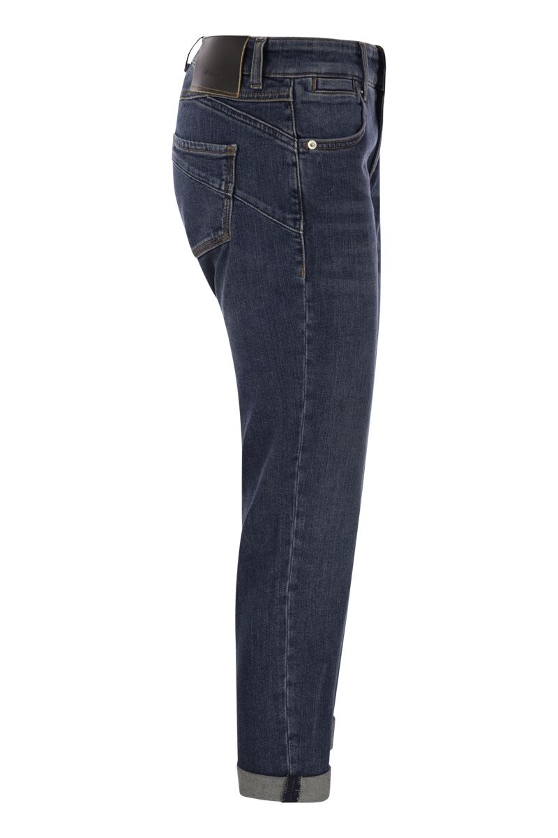 LUCHINO - Low Waist Cigarette Denim - VOGUERINI