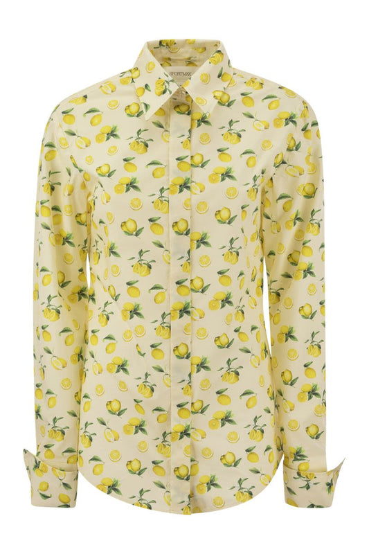 RIVA - Printed poplin shirt