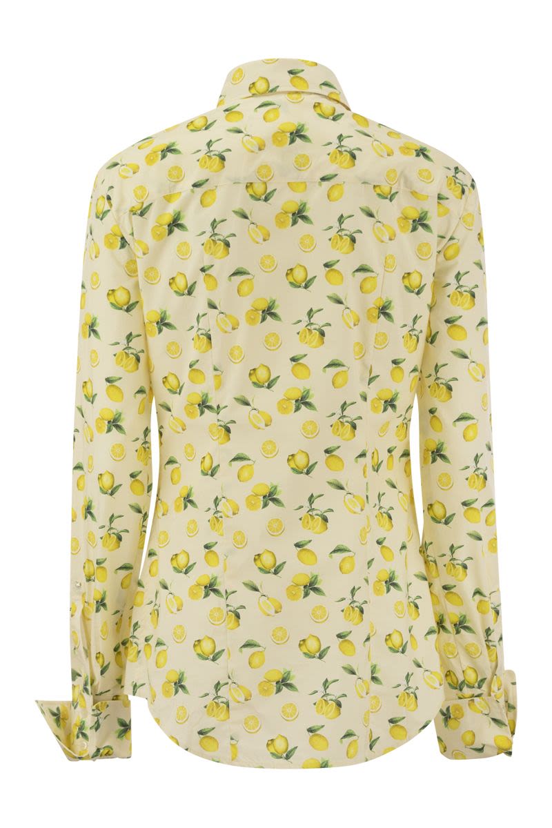 RIVA - Printed poplin shirt