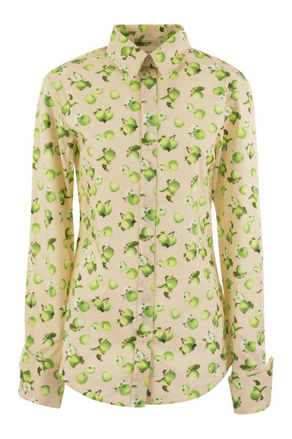 RIVA - Printed poplin shirt