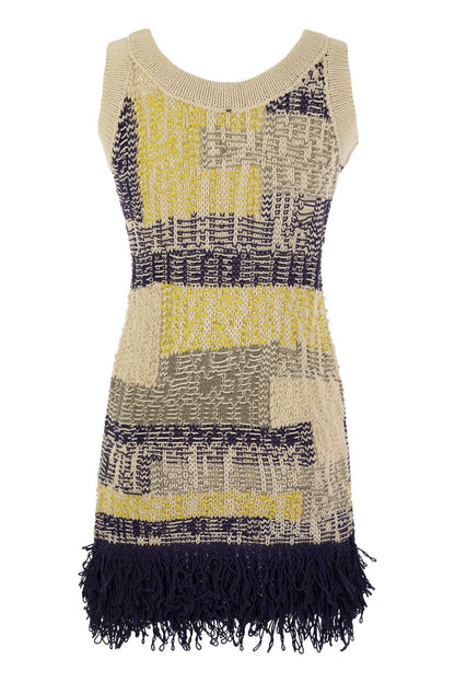 GIRO - Knitted dress with fringe