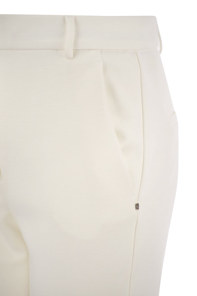 PONTIDA - Compact jersey trousers - VOGUERINI