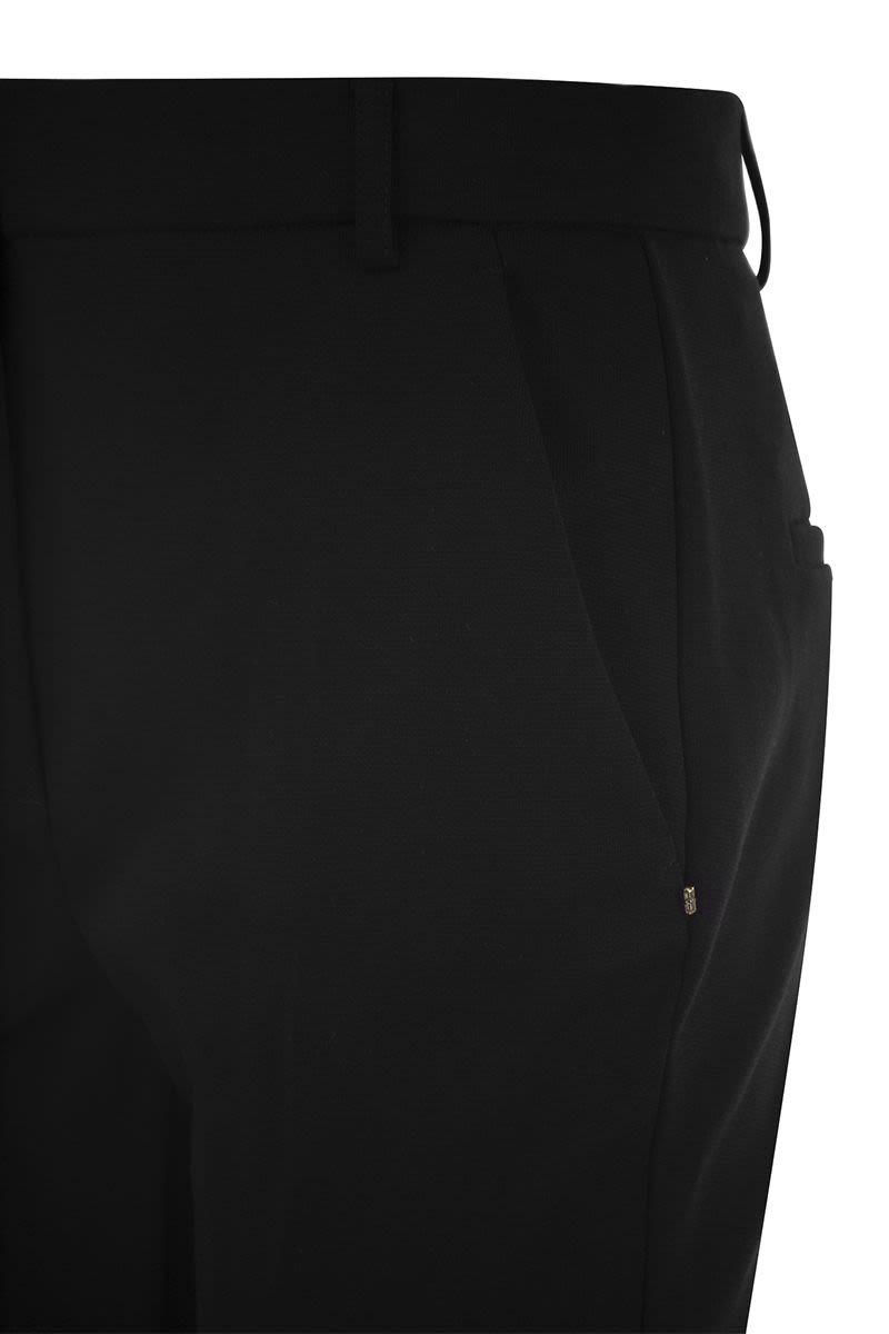 PONTIDA - Compact jersey trousers - VOGUERINI