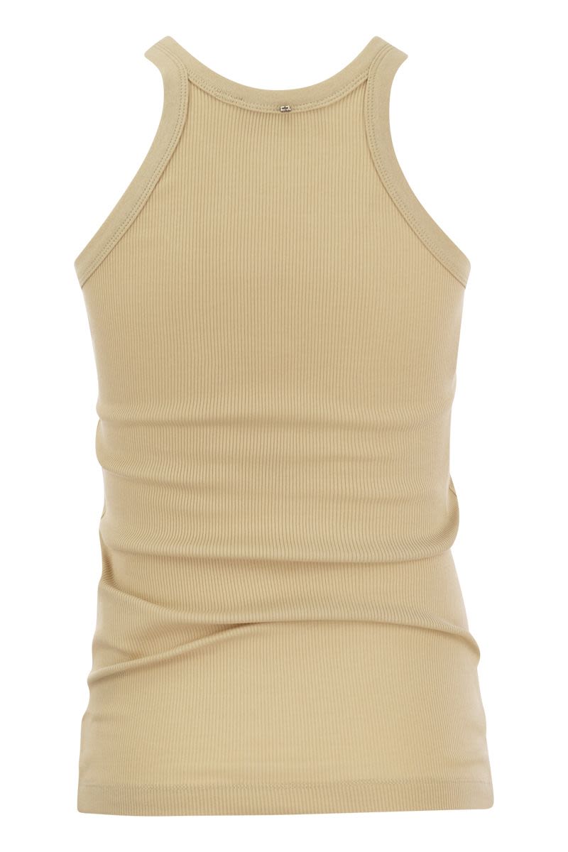 NASTIE - Silk-blend jersey tank top - VOGUERINI