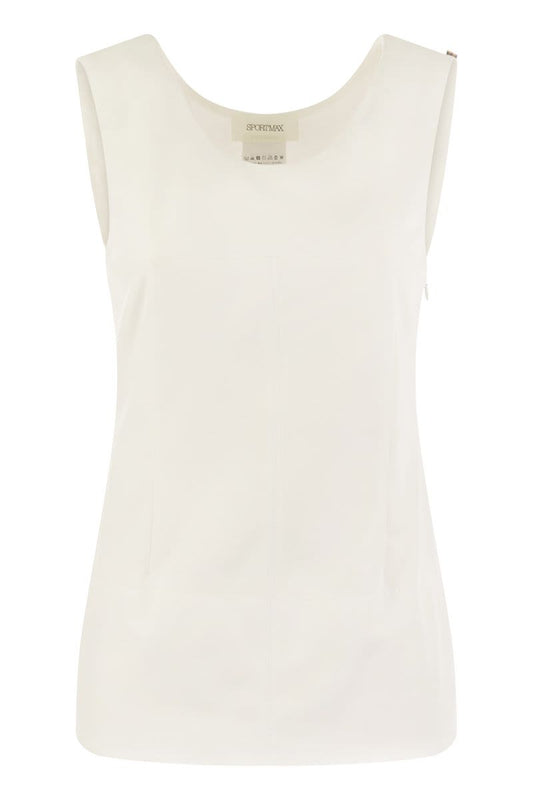 FICO - Sleeveless crepe jersey top