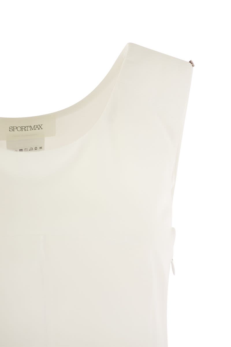 FICO - Sleeveless crepe jersey top