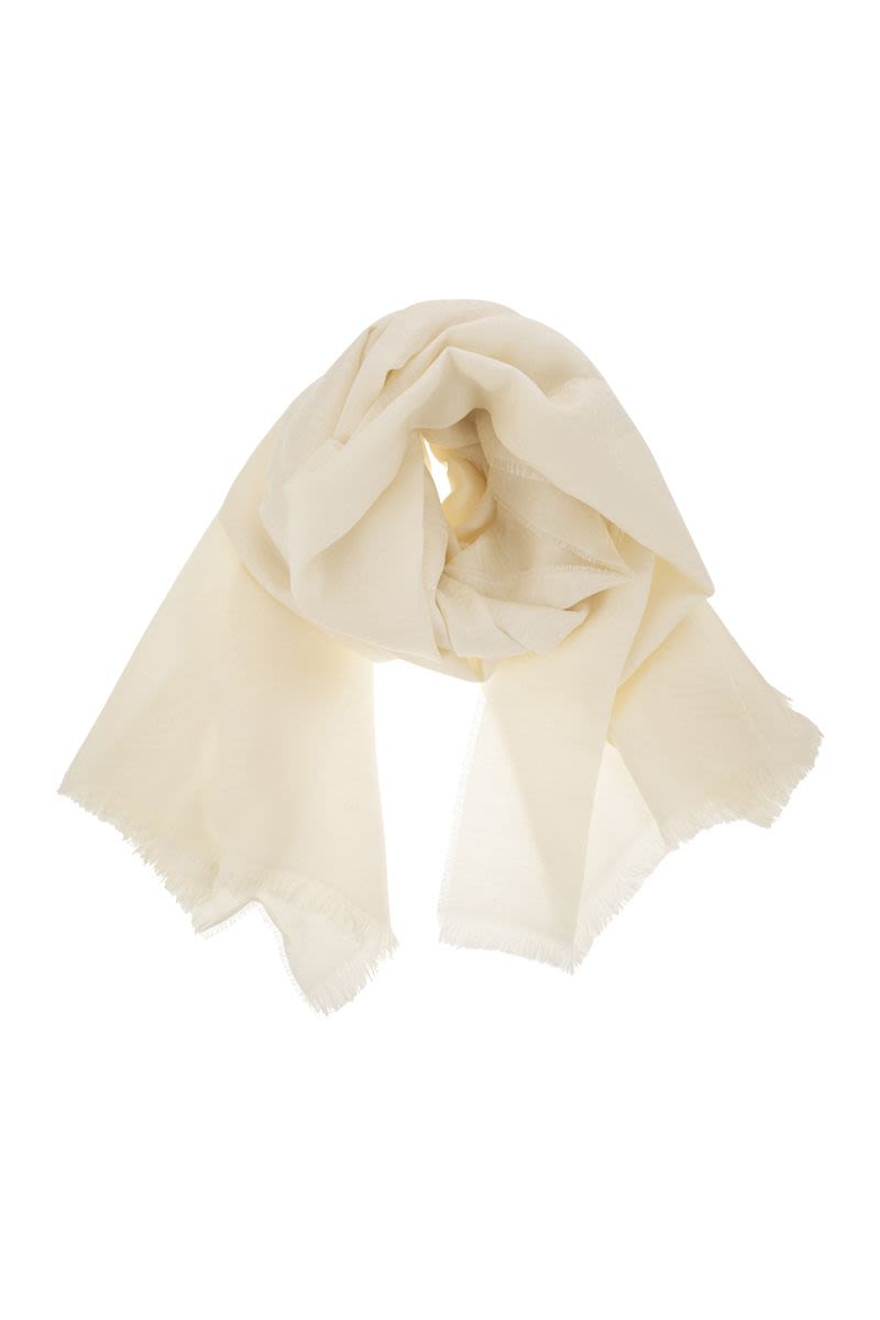 ELEONOR - Wool, silk and linen jacquard stole