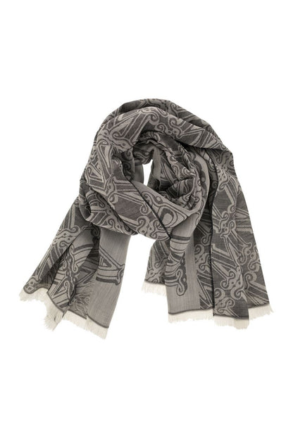 ELEONOR - Wool, silk and linen jacquard stole