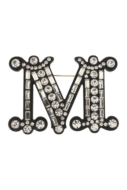 MBROOCH - Monogram brooch with crystals