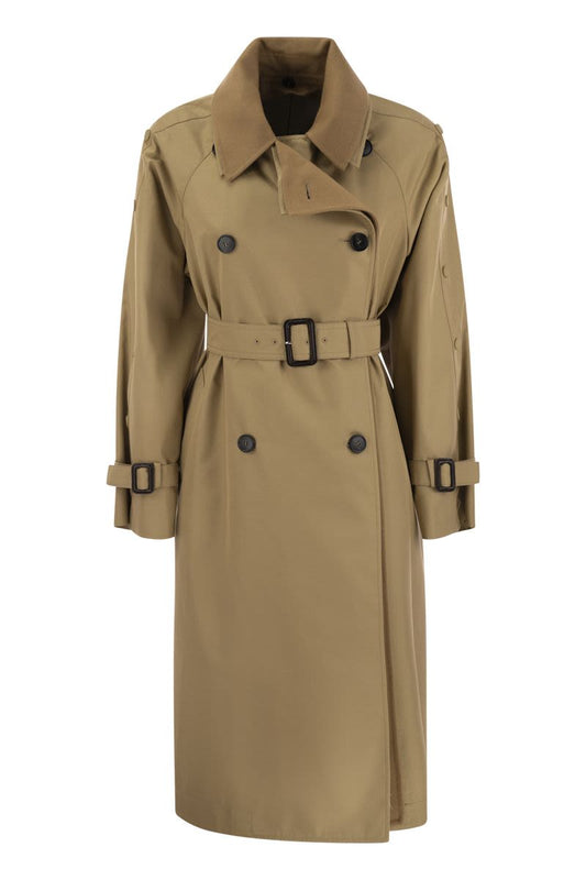 DAPHNE - Drip-proof cotton trench coat with belt - VOGUERINI