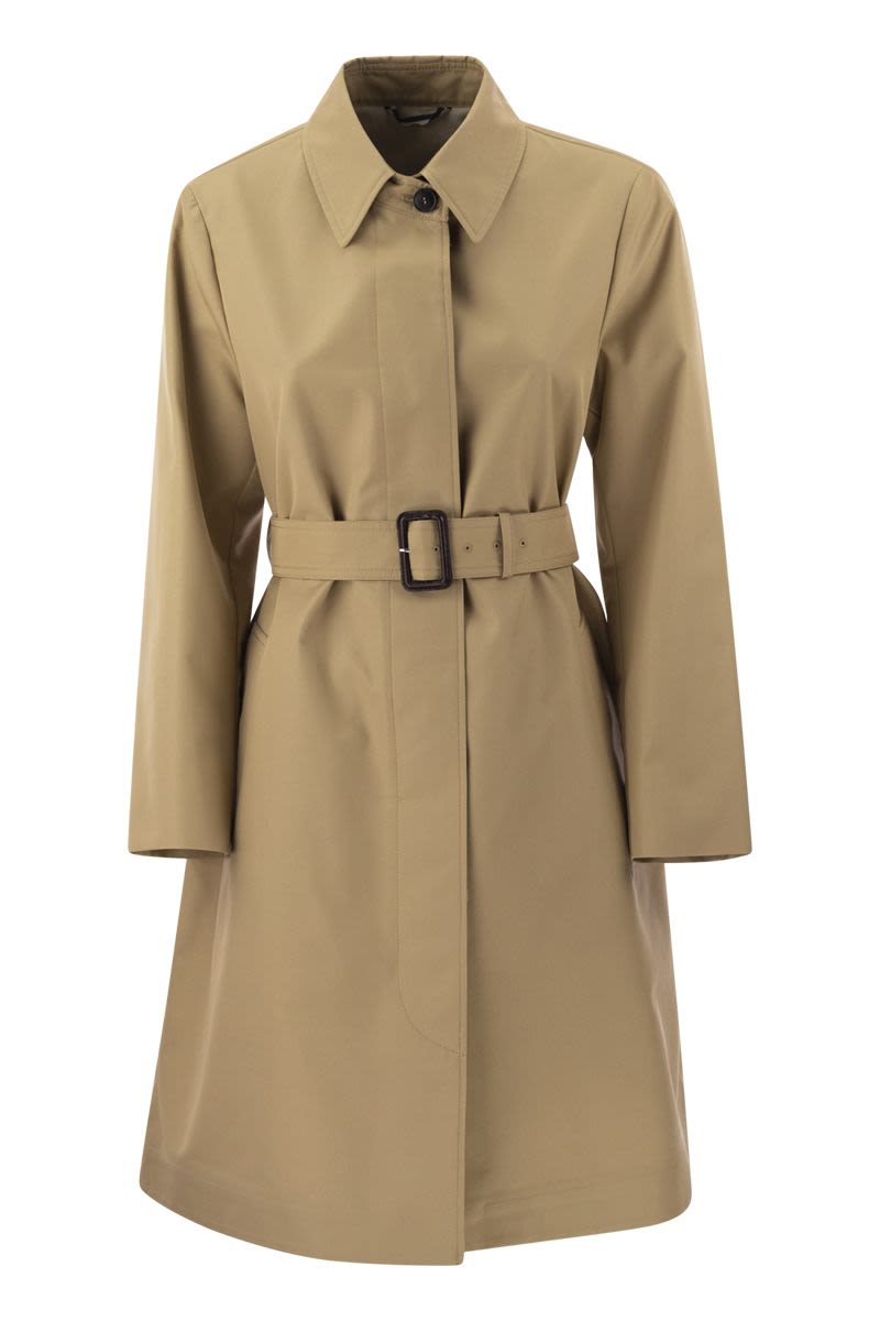 VANDA - Single-breasted trench coat in drip-proof cotton gabardine - VOGUERINI