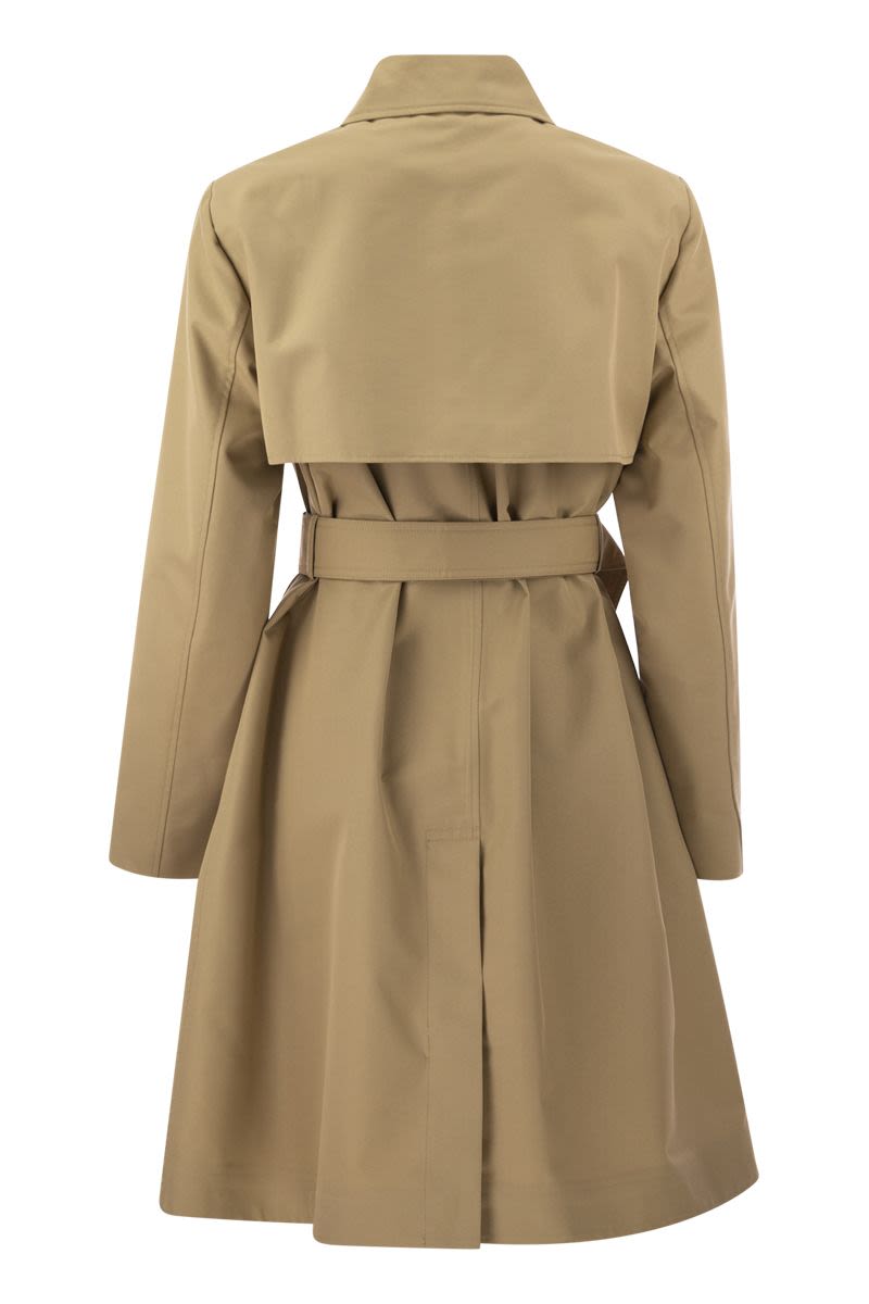 VANDA - Single-breasted trench coat in drip-proof cotton gabardine - VOGUERINI