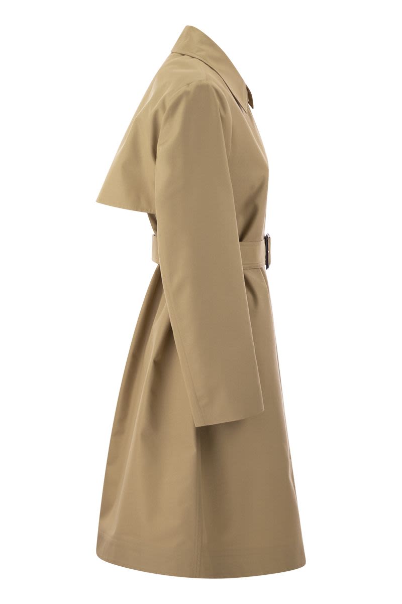 VANDA - Single-breasted trench coat in drip-proof cotton gabardine - VOGUERINI