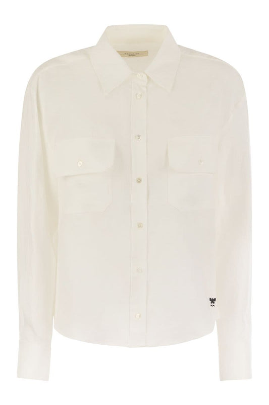 EUREKA - Linen shirt with pockets