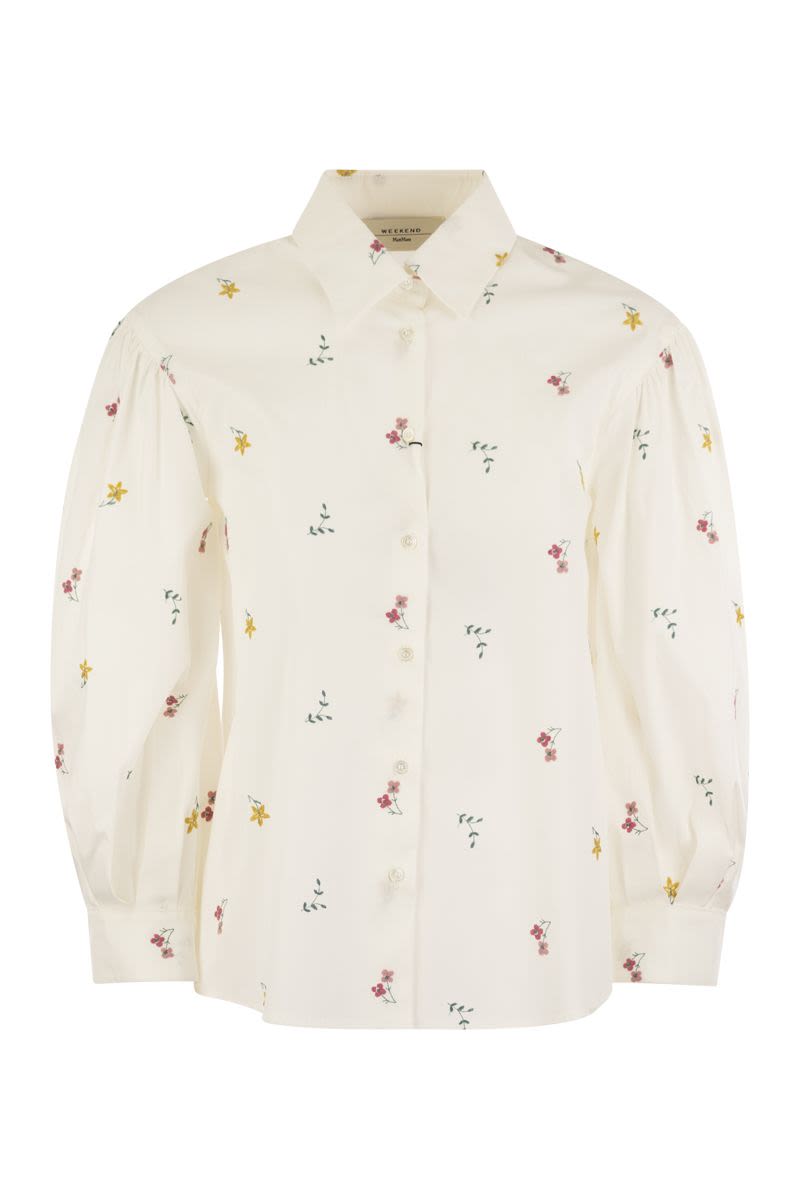 VILLAR - Embroidered cotton shirt