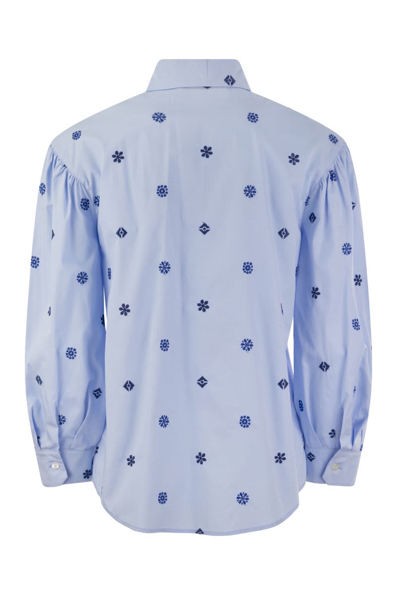 VILLAR - Embroidered cotton shirt