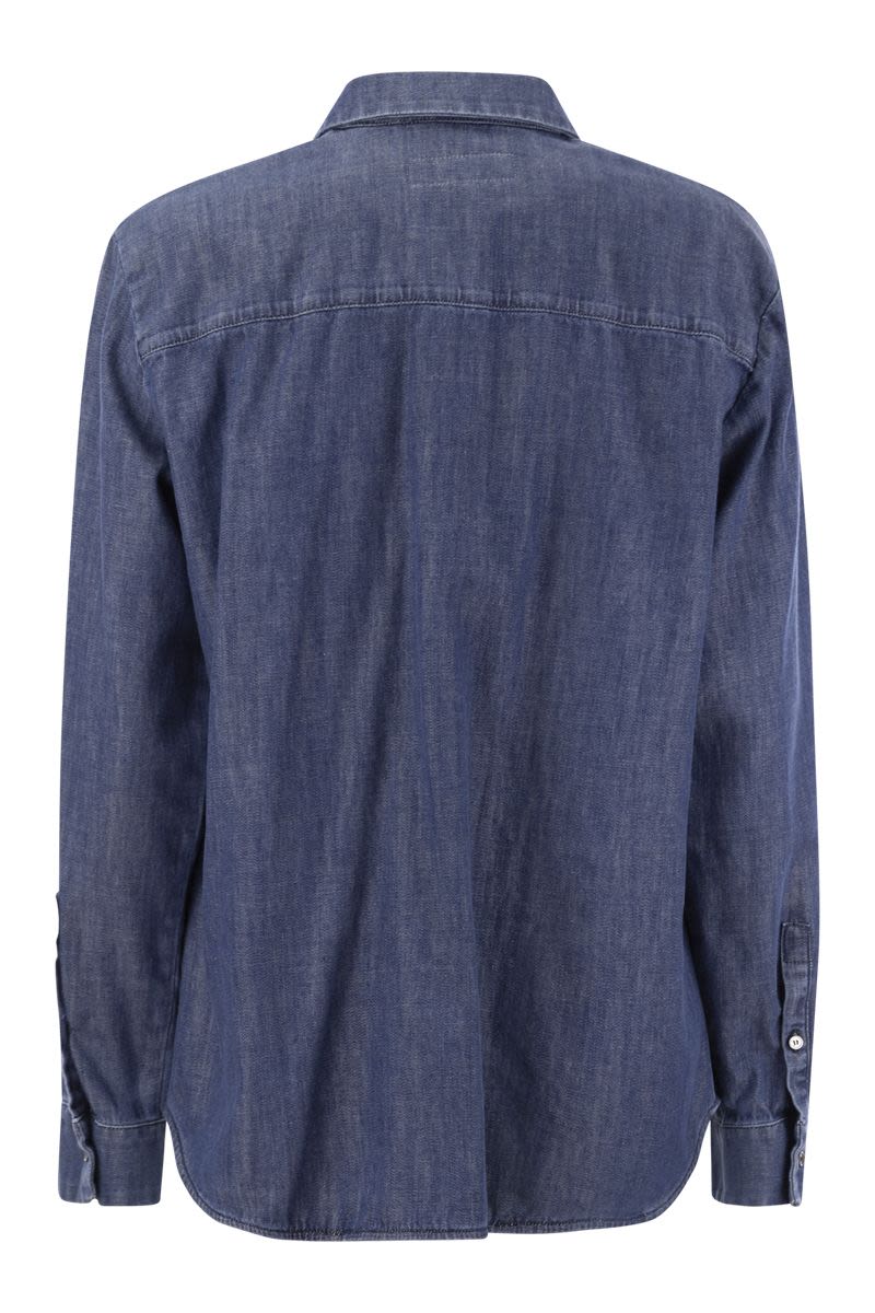 OFRIDE - Cotton denim shirt - VOGUERINI