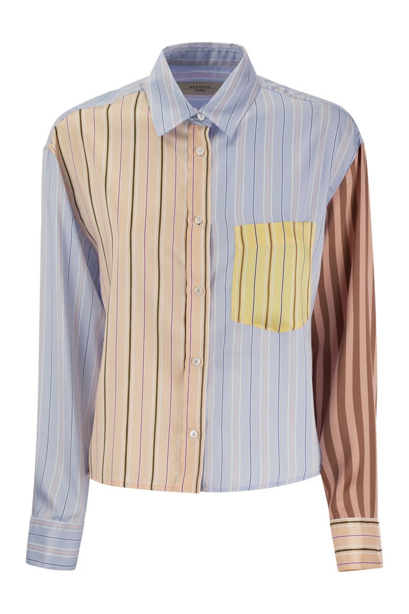 SUEZ - Striped twill shirt - VOGUERINI