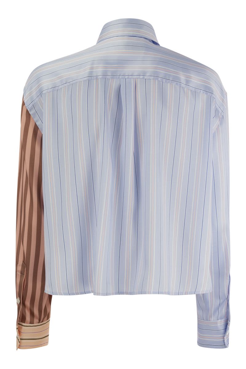 SUEZ - Striped twill shirt - VOGUERINI