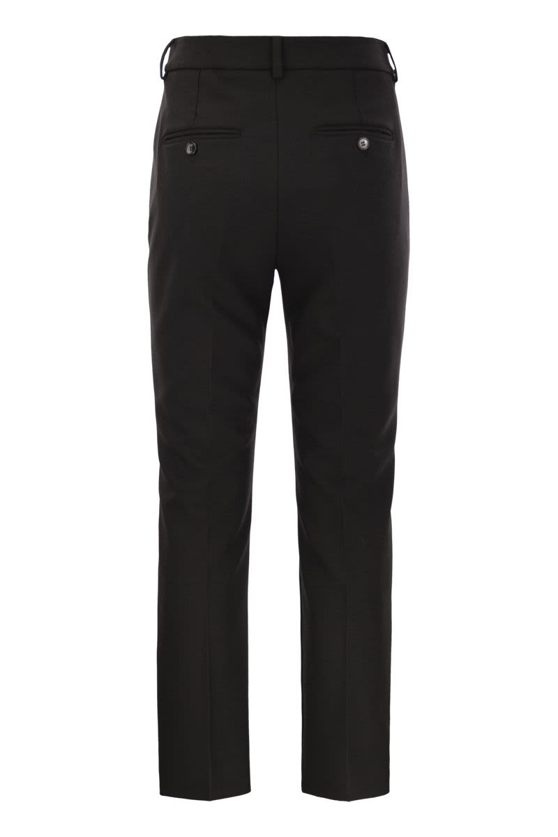 RANA - Viscose canvas trousers - VOGUERINI