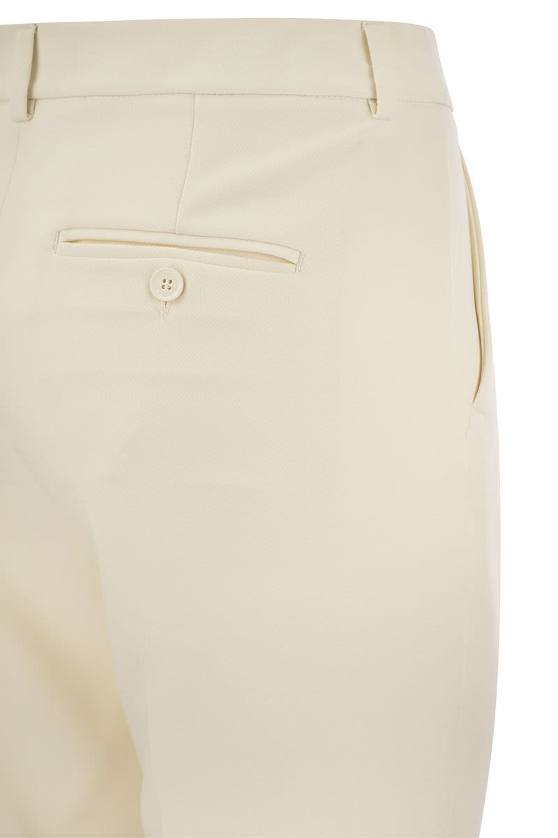 RANA - Viscose canvas trousers - VOGUERINI