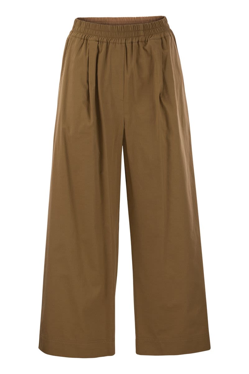 PLACIDO - Soft cotton trousers - VOGUERINI