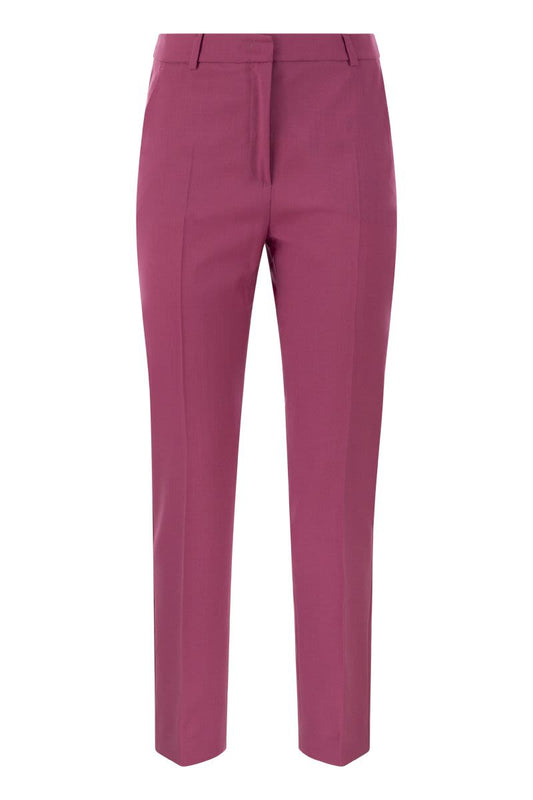 CANON - Wool cigarette trousers - VOGUERINI