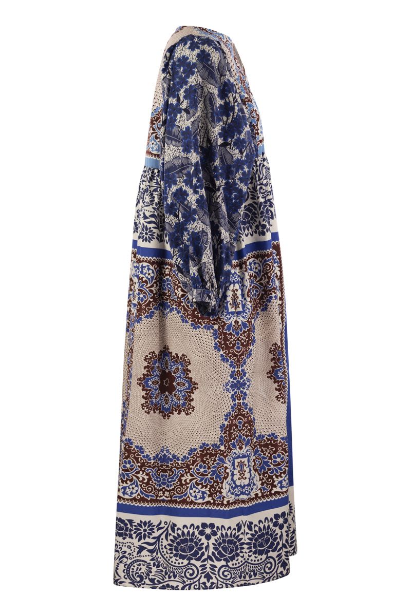 GHIOTTO - Printed poplin dress