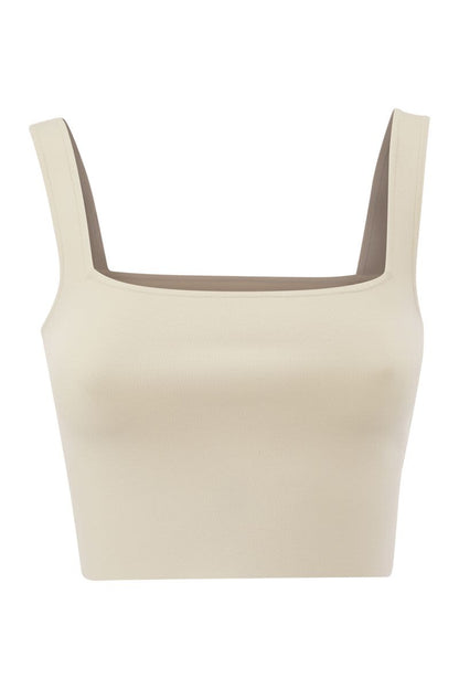 TRESA - Viscose yarn tank top - VOGUERINI