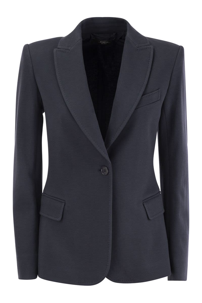 ROSETTA - Single breasted cotton blazer - VOGUERINI