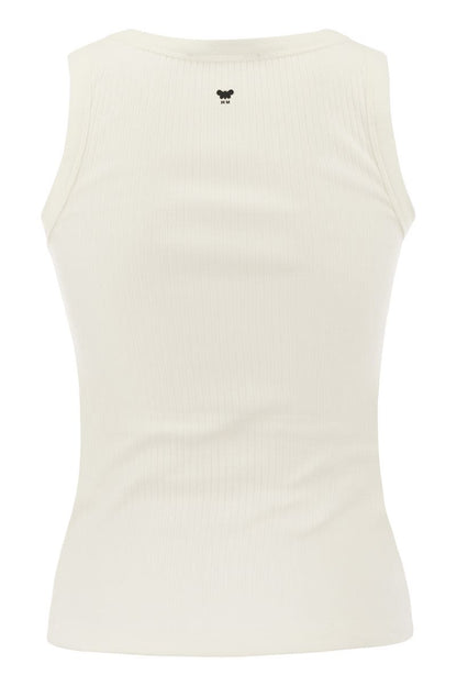 MULTIC - Ribbed cotton yarn top - VOGUERINI