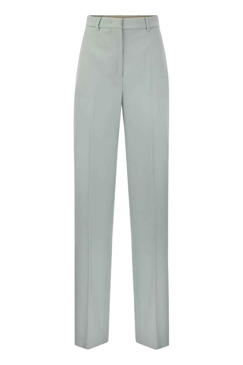 AGAMI - Wool crepe trousers - VOGUERINI