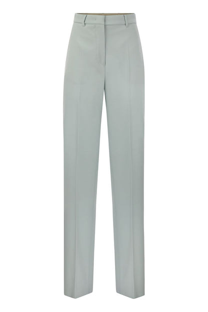 AGAMI - Wool crepe trousers - VOGUERINI