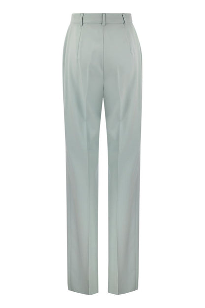 AGAMI - Wool crepe trousers - VOGUERINI