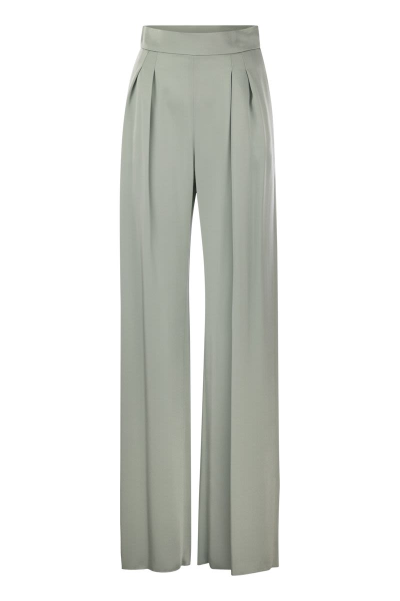 VERVE - Fluid satin trousers - VOGUERINI