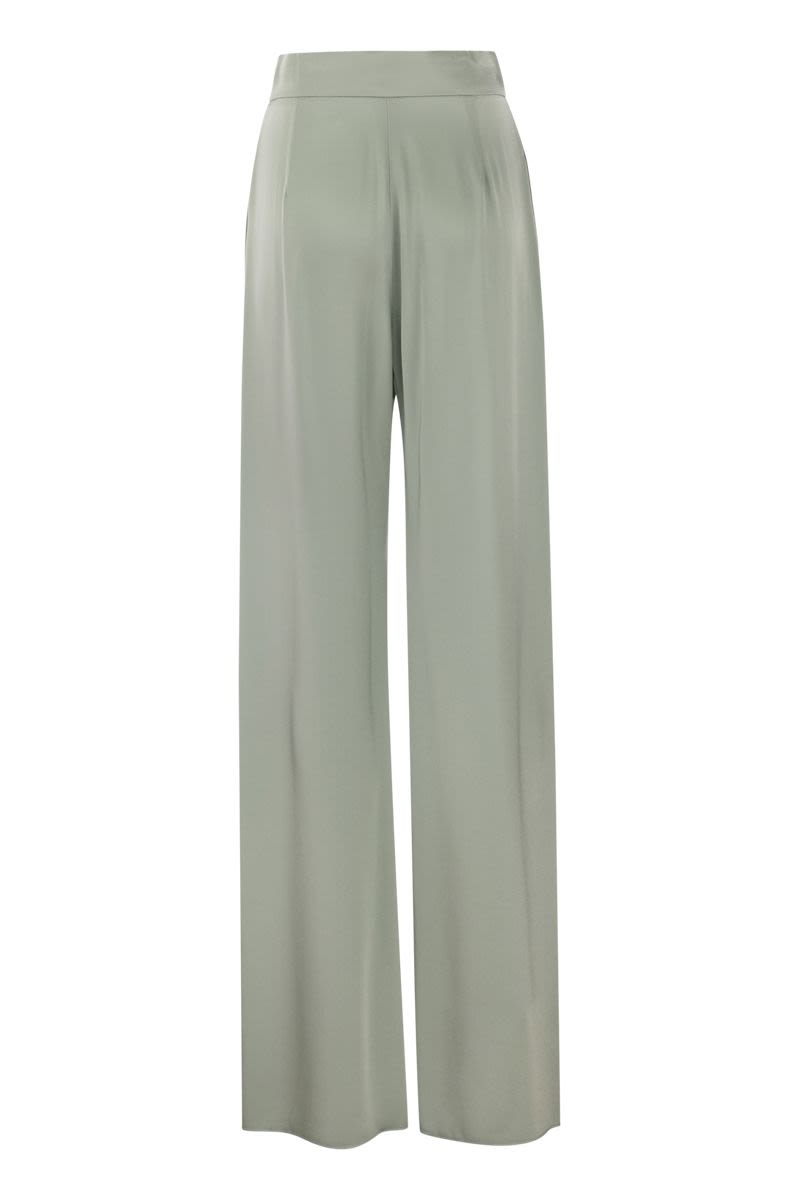 VERVE - Fluid satin trousers - VOGUERINI