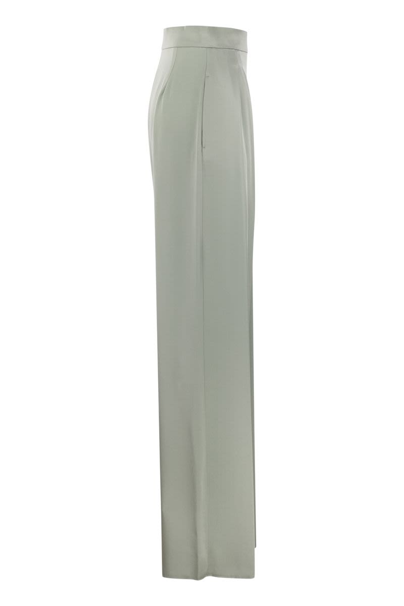 VERVE - Fluid satin trousers - VOGUERINI