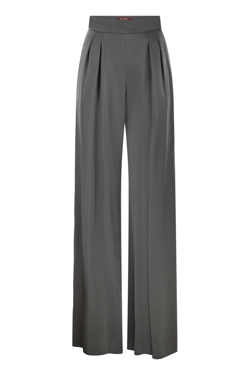 VERVE - Fluid satin trousers - VOGUERINI