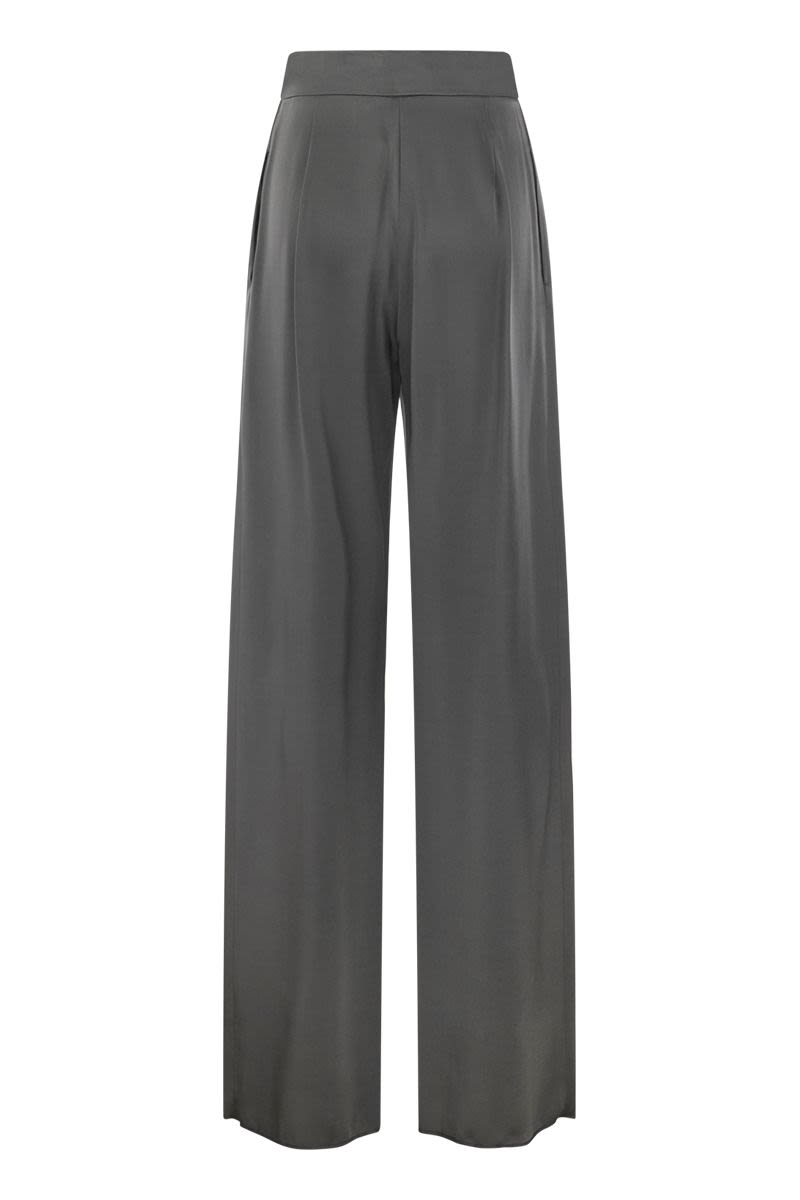 VERVE - Fluid satin trousers - VOGUERINI