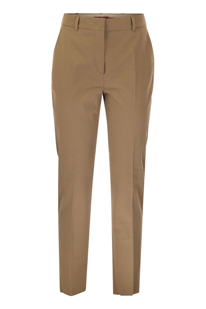 STEMMA - Cotton cigarette trousers