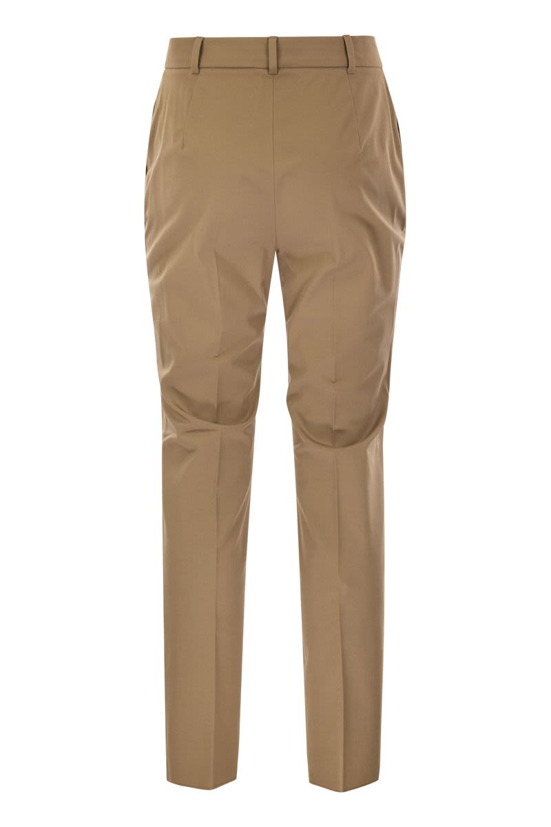 STEMMA - Cotton cigarette trousers