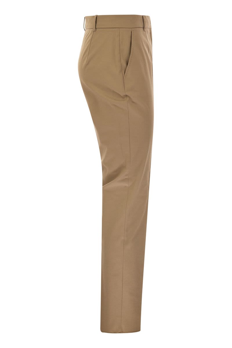 STEMMA - Cotton cigarette trousers